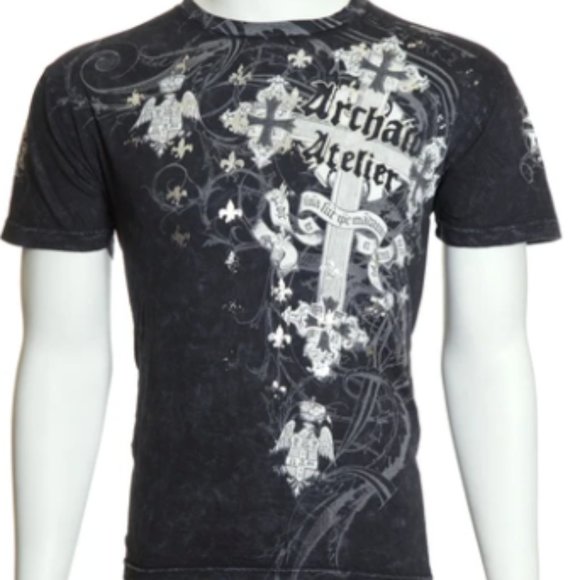 LOT OF 5 DIFFERENT ARCHAIC BY AFFLICTION T-SHIRTS - Picture 6 of 8